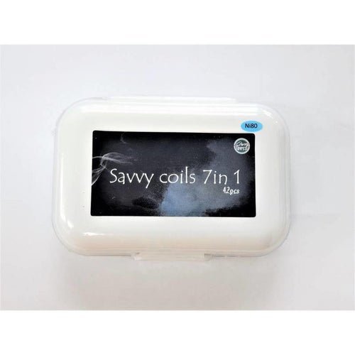Savvy Vapes 7 in 1 Prebuilt RBA Coil Pack - Ice Vapour
